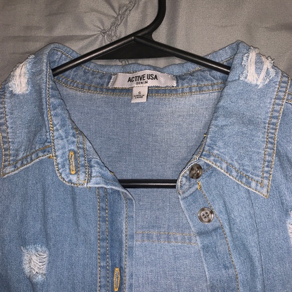 Jean button up - Picture 2 of 3